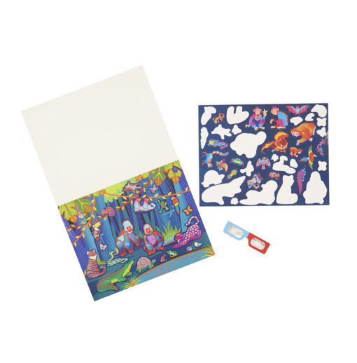 Easy-to-See 3-D Reusable Sticker Pad - Habitats - Image 3